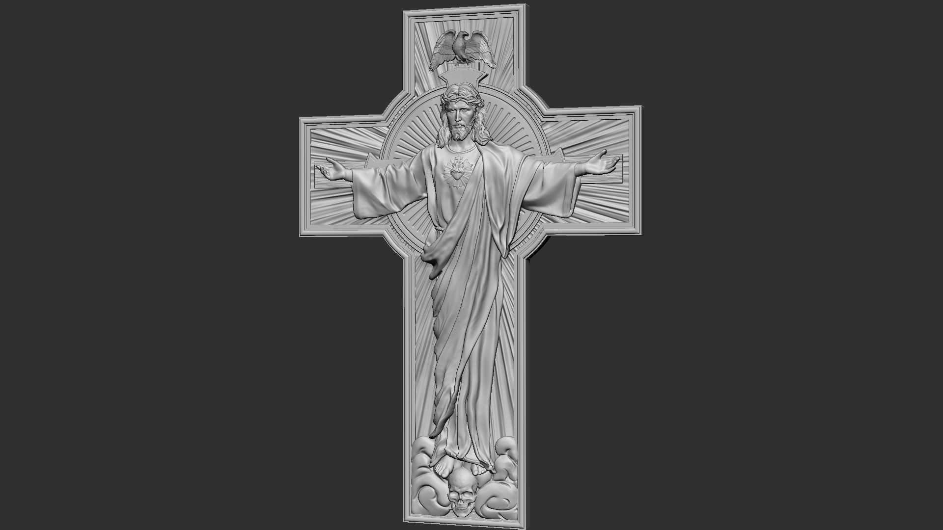 Jesus Cross 03 3D print model_17