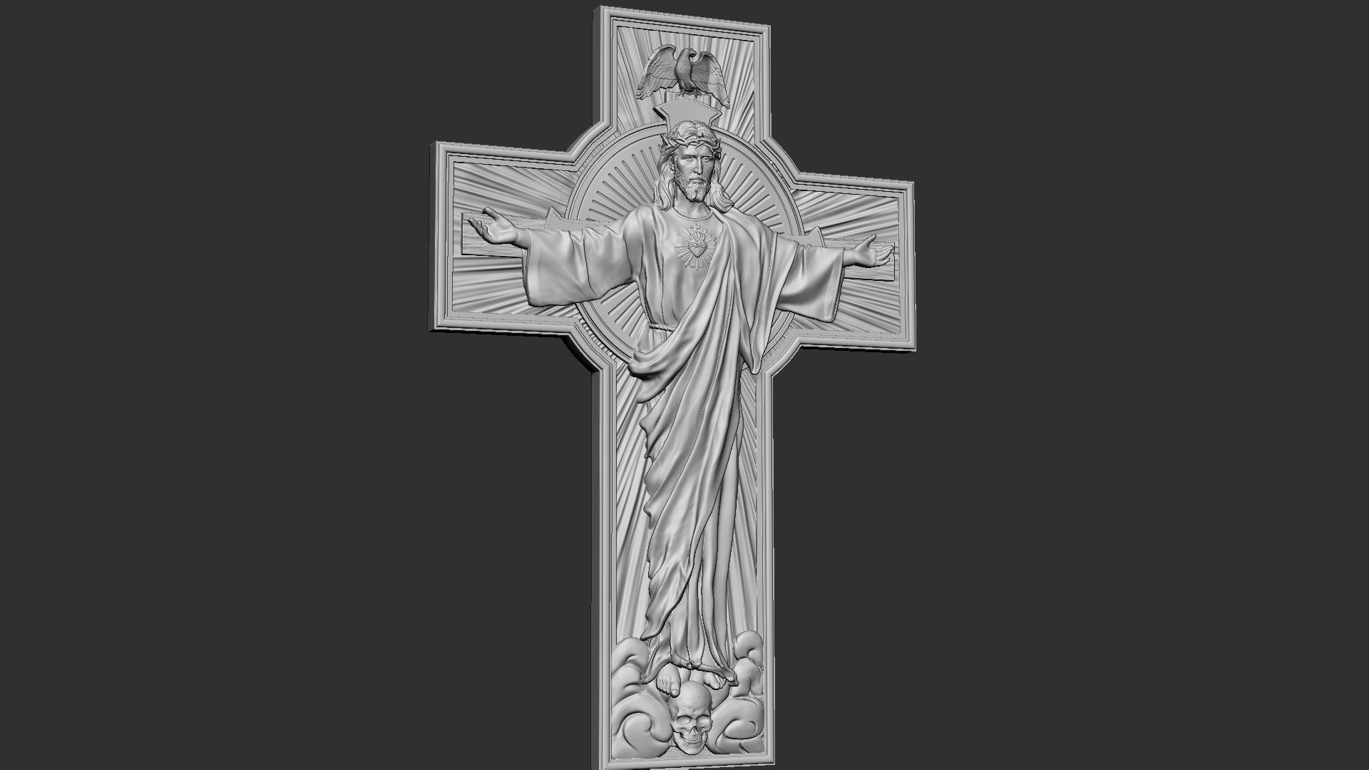 Jesus Cross 03 3D print model_9