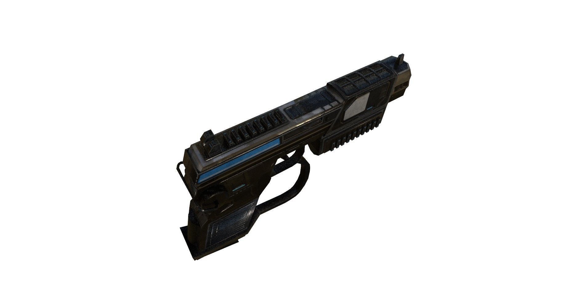 Gun 3d model 3D model_2