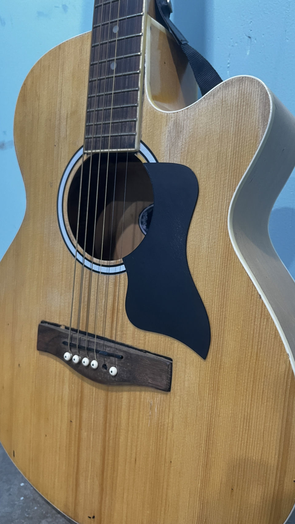 pickguard guitar 3D print model_1