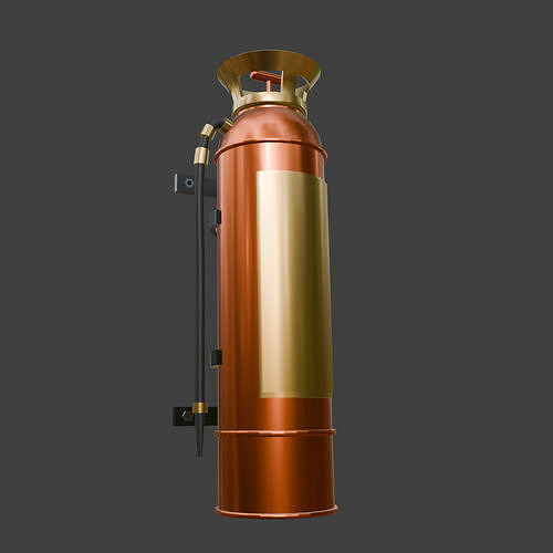 Fire Extinguisher Low-poly 3D model