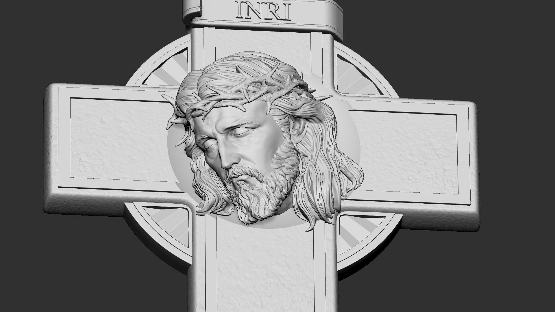 Jesus Cross 07 3D print model_11