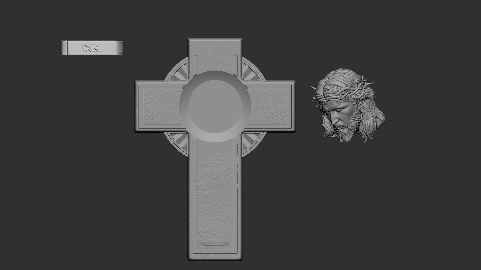Jesus Cross 07 3D print model_15