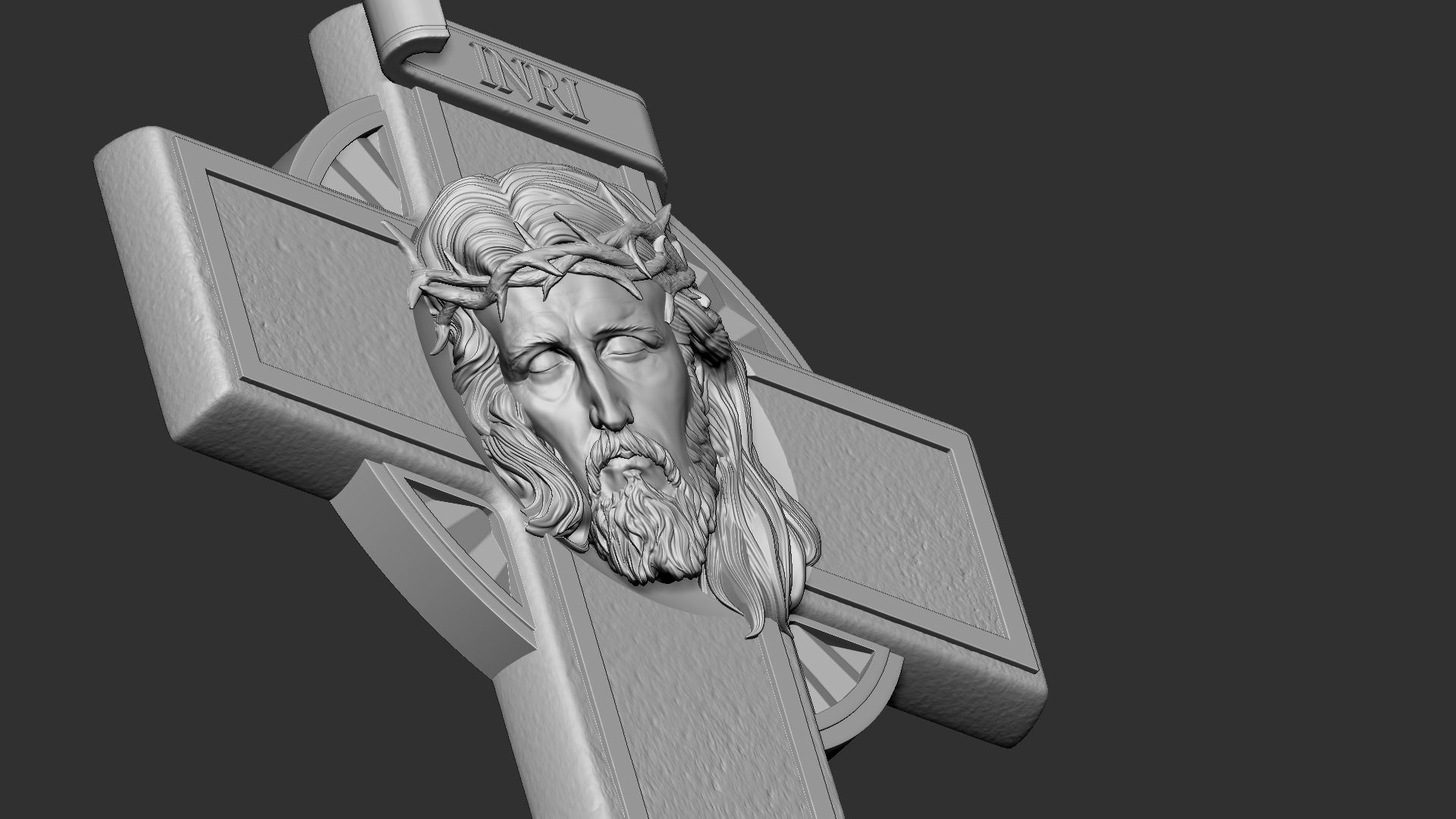 Jesus Cross 07 3D print model_13