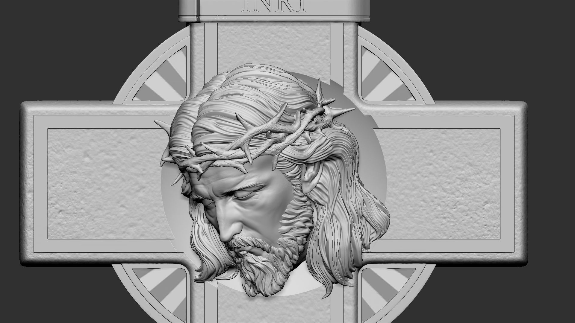 Jesus Cross 07 3D print model_4