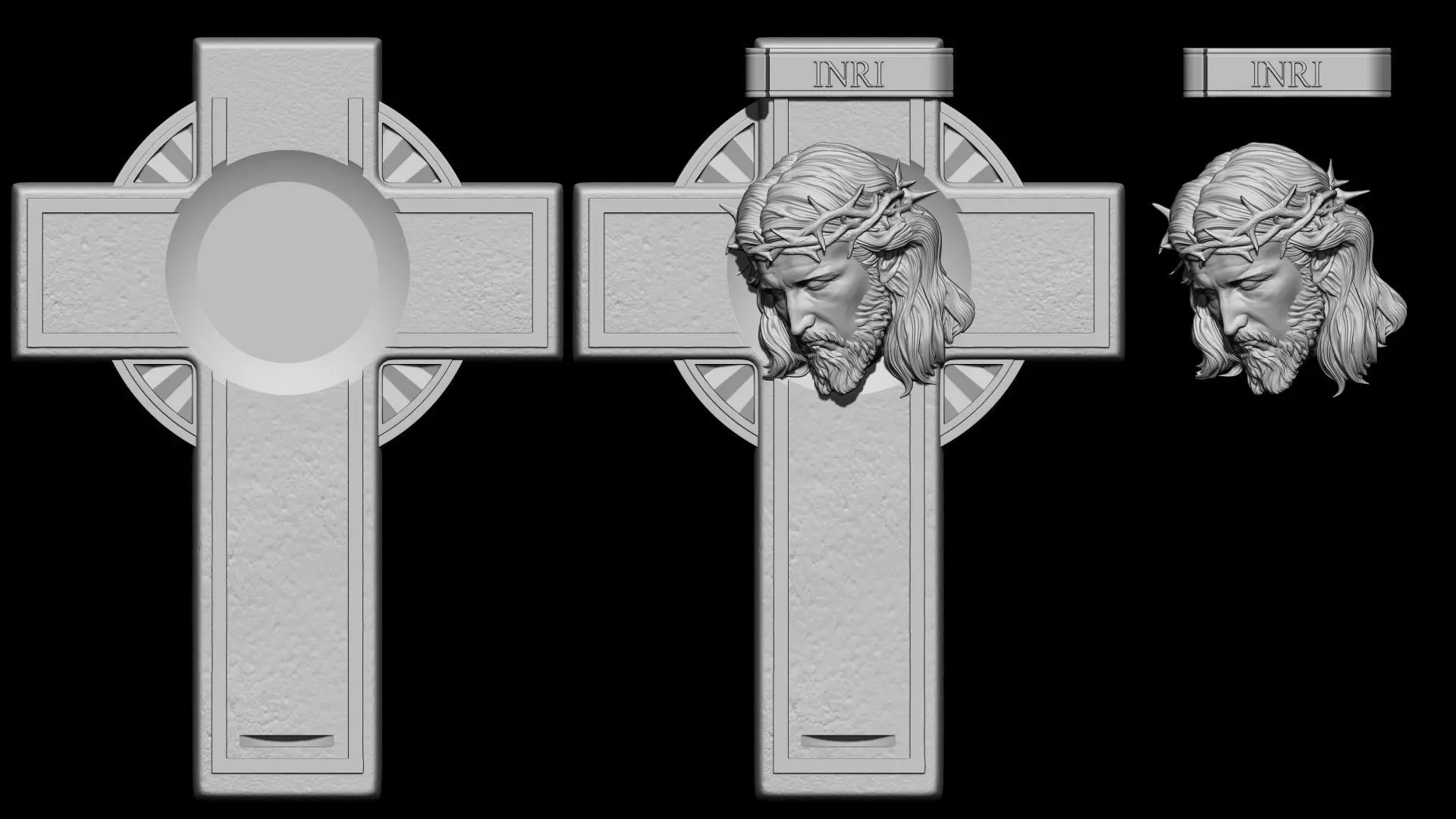 Jesus Cross 07 3D print model_0