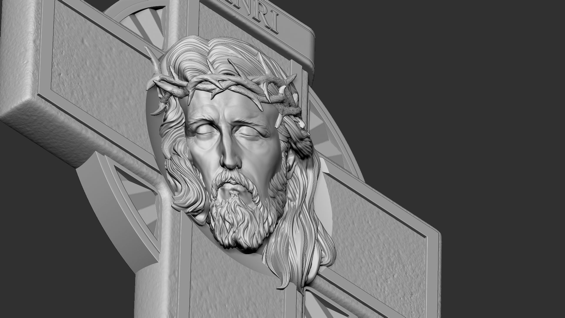 Jesus Cross 07 3D print model_8