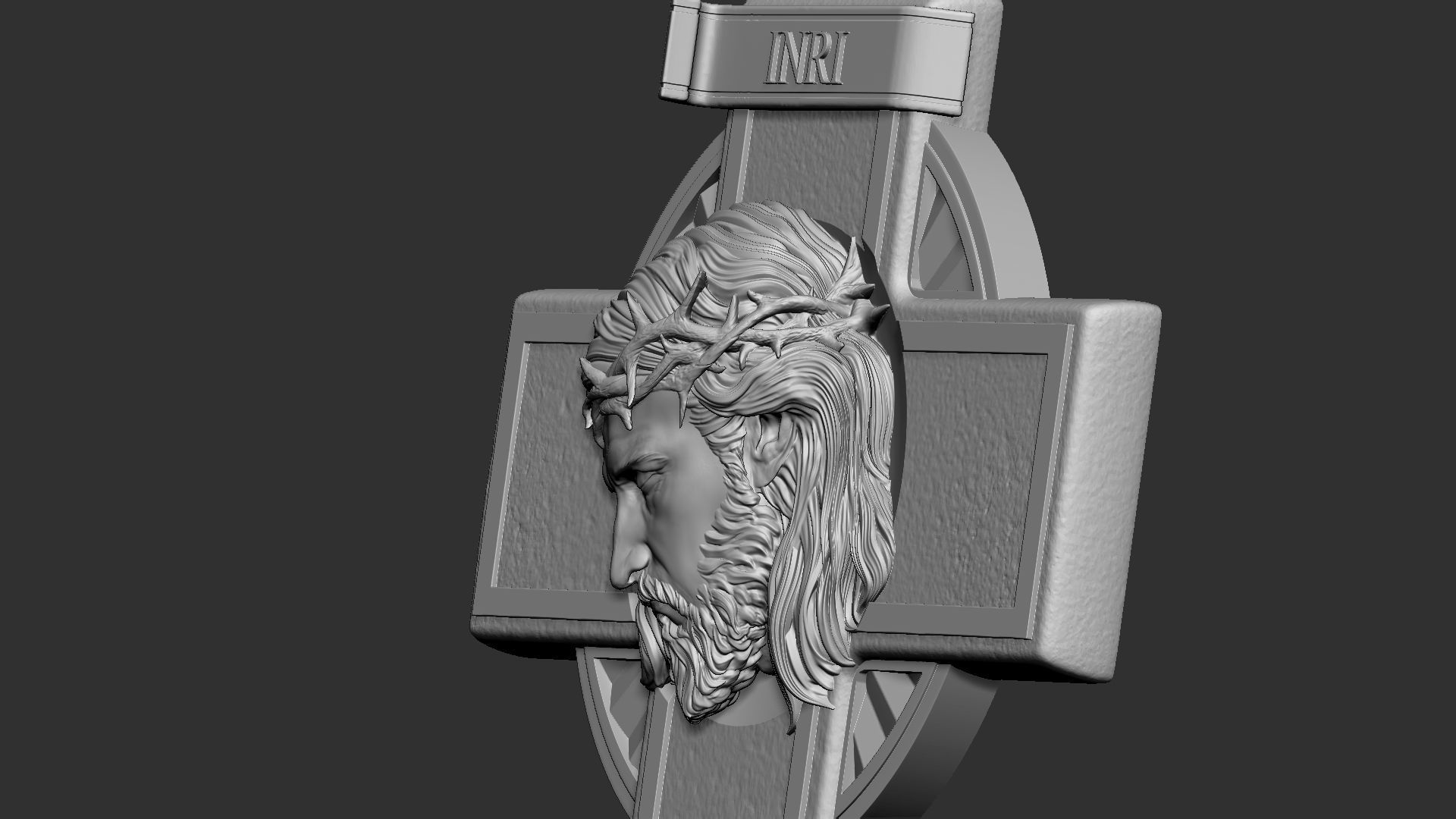 Jesus Cross 07 3D print model_10