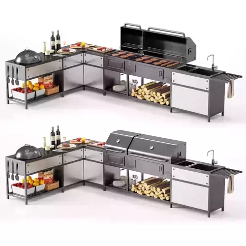 Barbecue 18 3D model