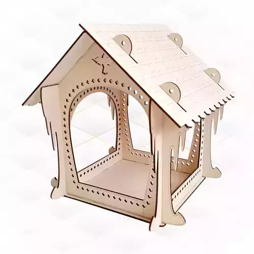 Bird feeders ready use laser machines cut design