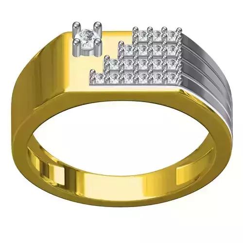 Solitaire Diamond Engagement Ring for Men