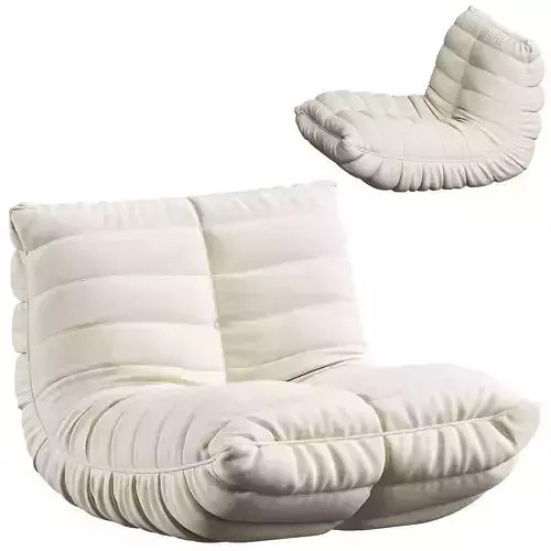 Suede Armless Bean Bag Chair  Lounger by Trule