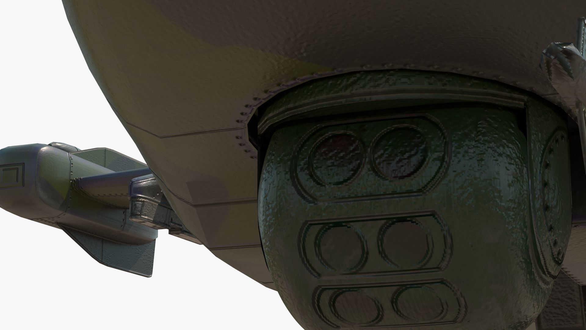 Attack Helicopter KA52 Black Shark Hokum Low-poly 3D model_17