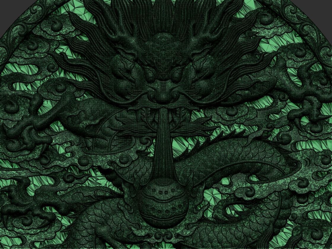 dragon golden 3D print model_8