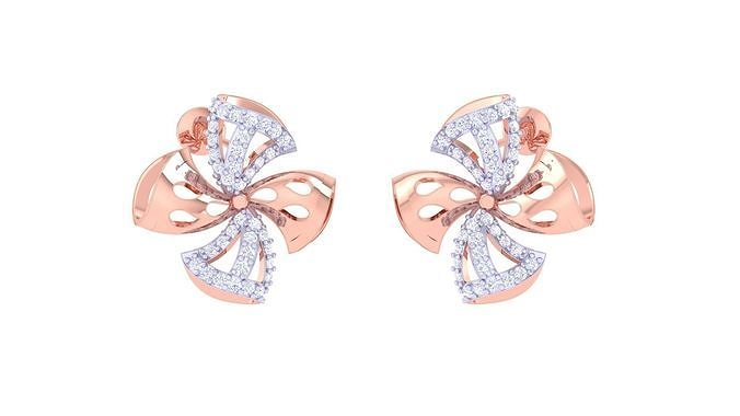Women Earring 3dm STL OBJ FBX Renders Details 3D print model