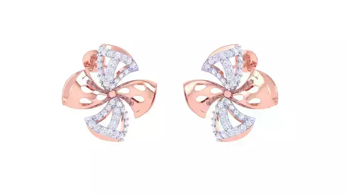 Women Earring 3dm STL OBJ FBX Renders Details
