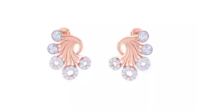 Women Earring 3dm STL OBJ FBX Renders Details