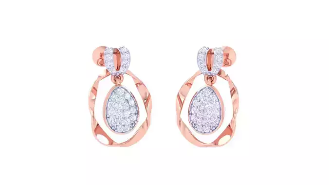 Women Earring 3dm STL OBJ FBX Renders Details