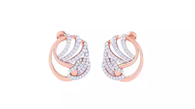 Women Earring 3dm STL OBJ FBX Renders Details