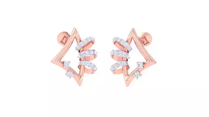 Women Earring 3dm STL OBJ FBX Renders Details