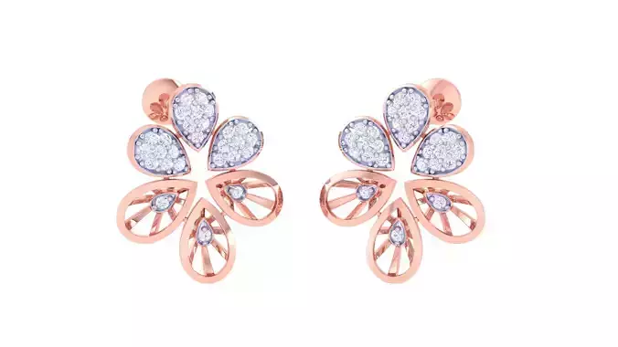 Women Earring 3dm STL OBJ FBX Renders Details