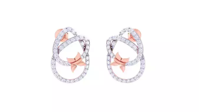 Women Earring 3dm STL OBJ FBX Renders Details