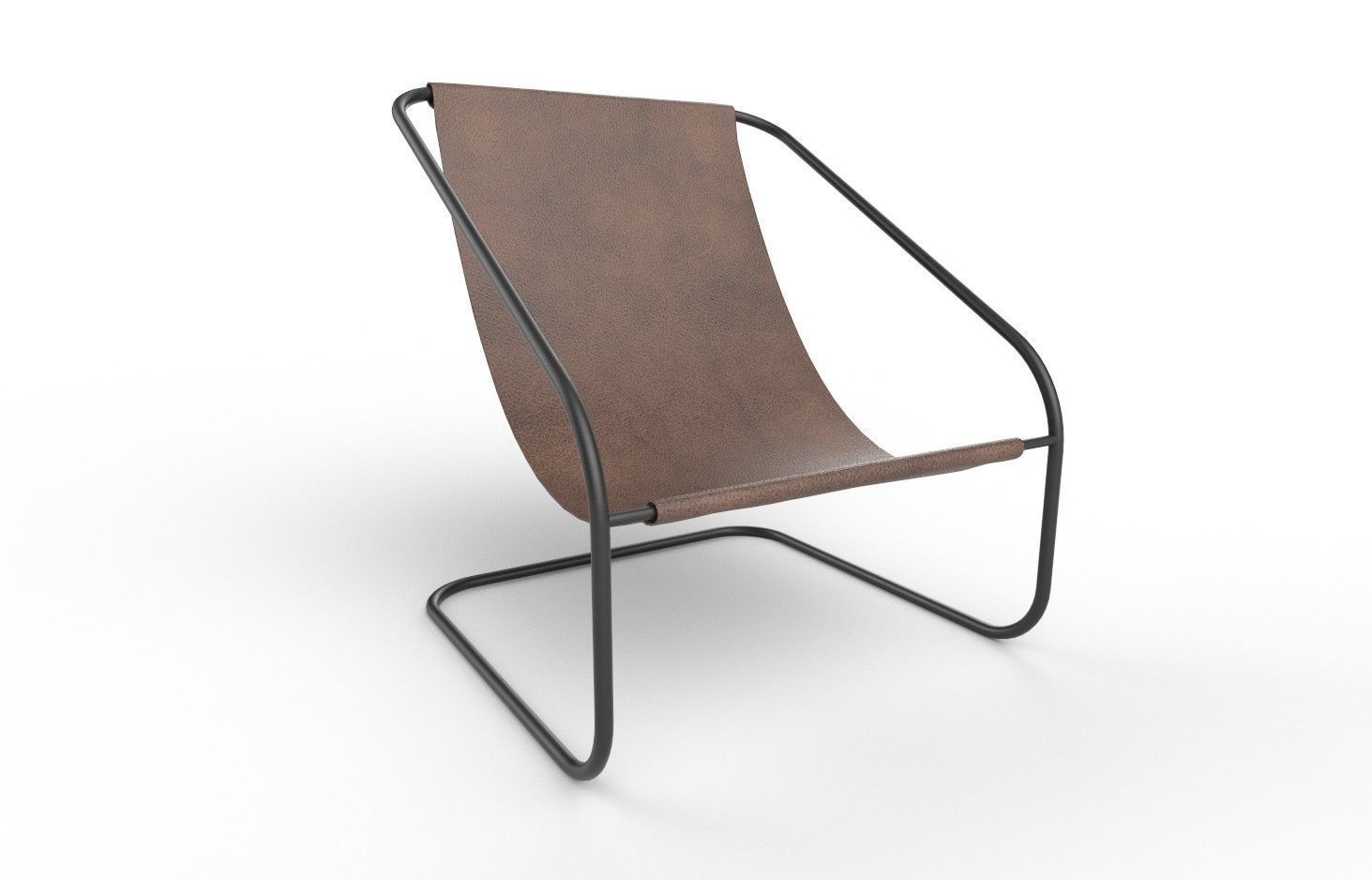 Leather Chair  M03 Low-poly 3D model_2