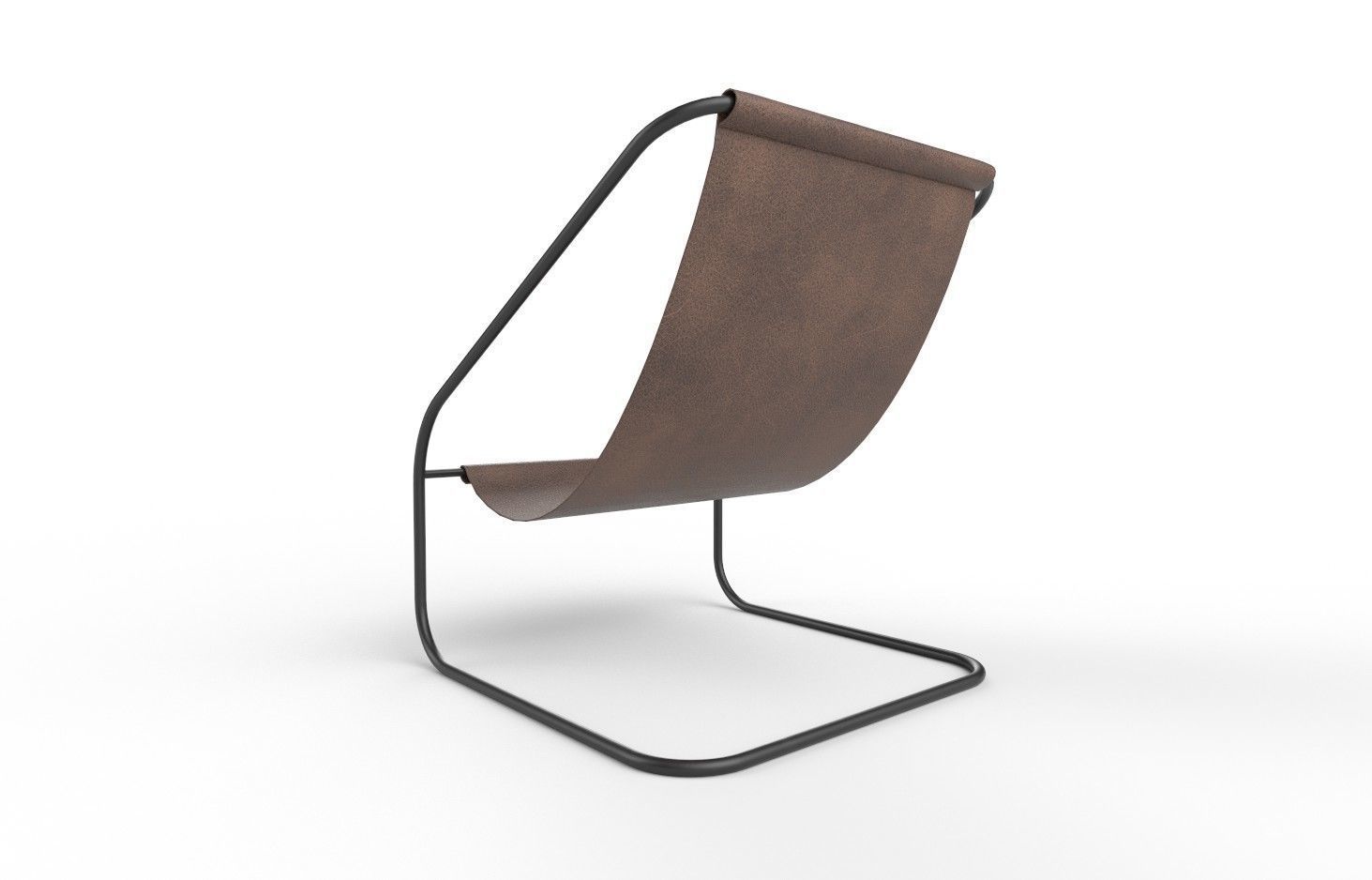 Leather Chair  M03 Low-poly 3D model_4
