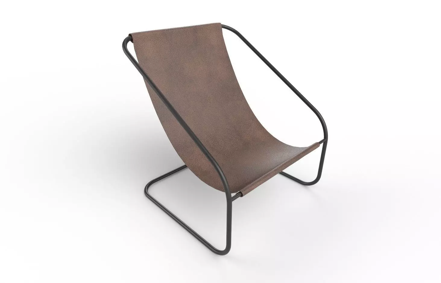 Leather Chair  M03 Low-poly 3D model_0