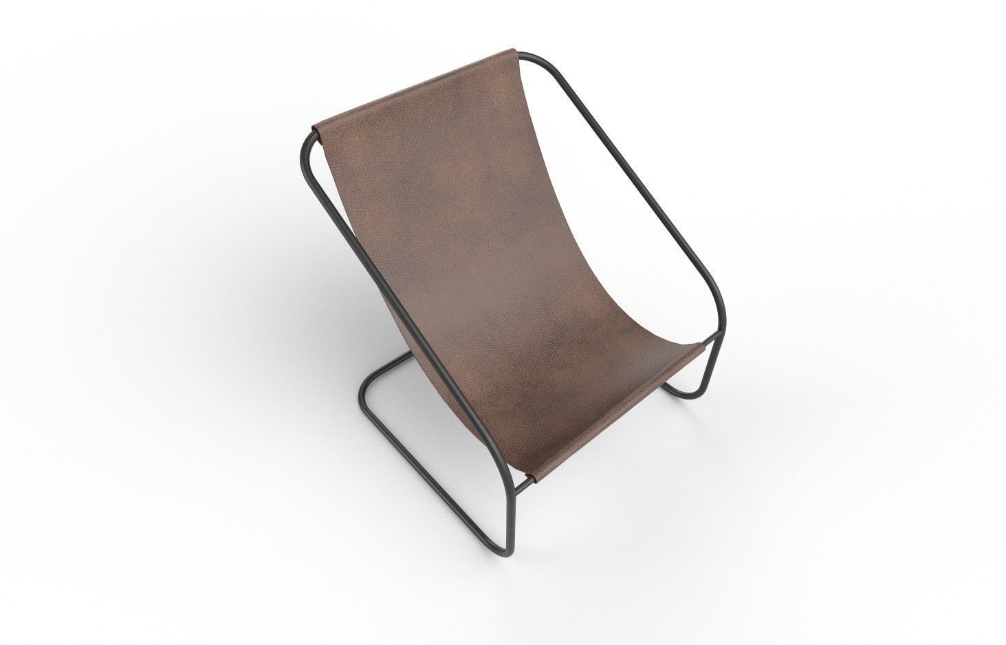 Leather Chair  M03 Low-poly 3D model_5