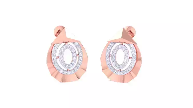 Women Earring 3dm STL OBJ FBX Renders Details
