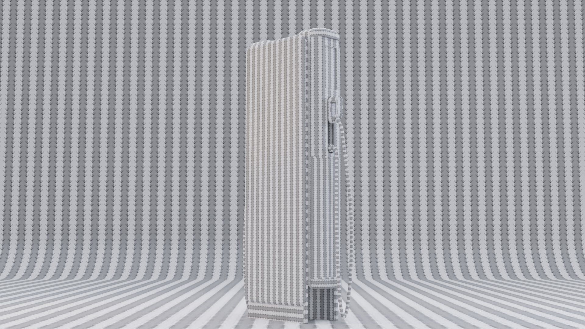 EV fast charging station Low-poly 3D model_5