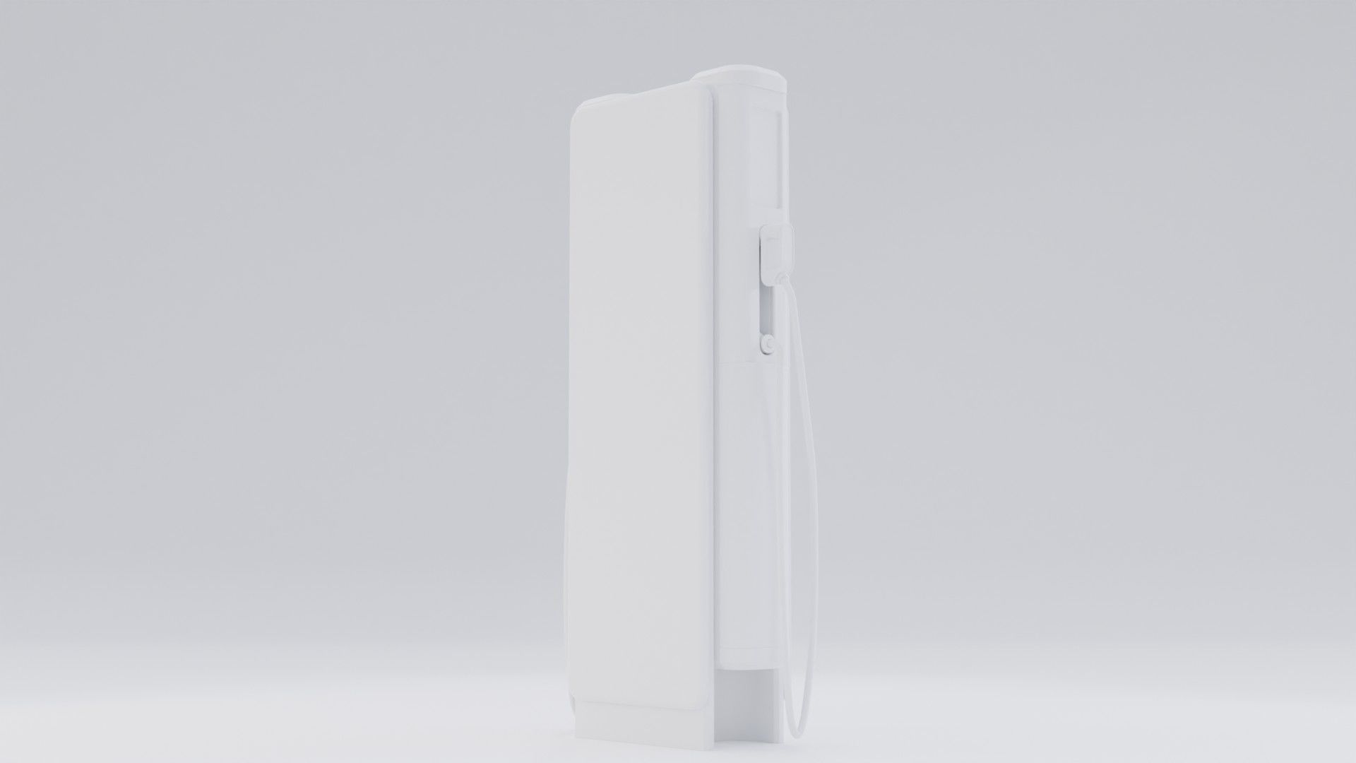 EV fast charging station Low-poly 3D model_6