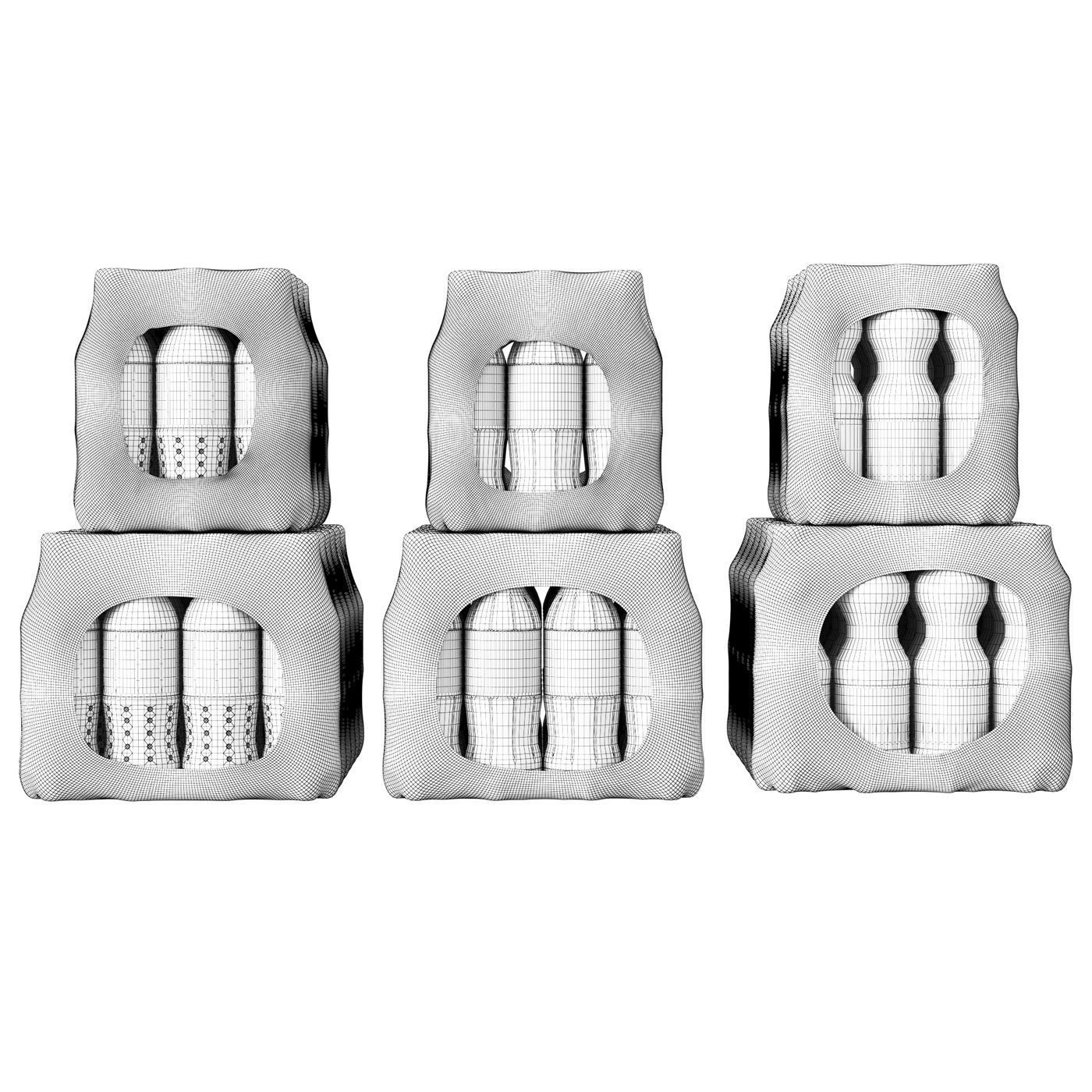 Cola Fanta Sprite Pack 3D model_4