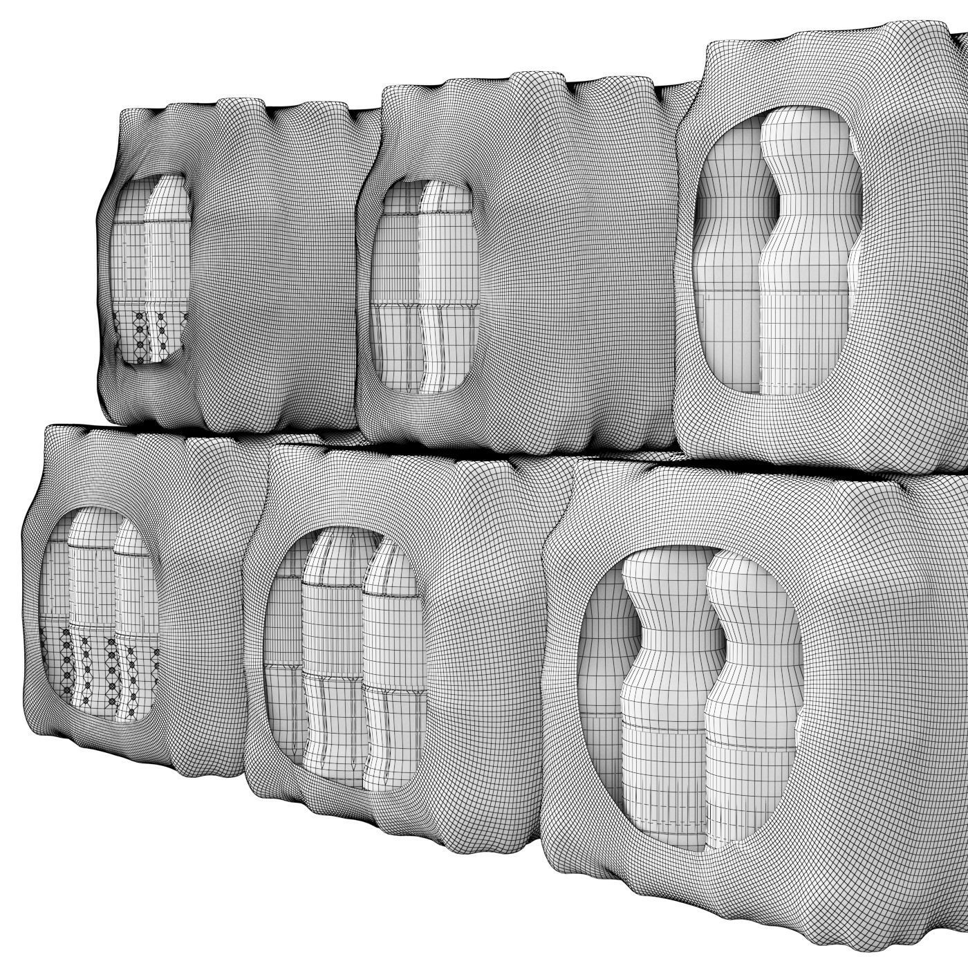 Cola Fanta Sprite Pack 3D model_6