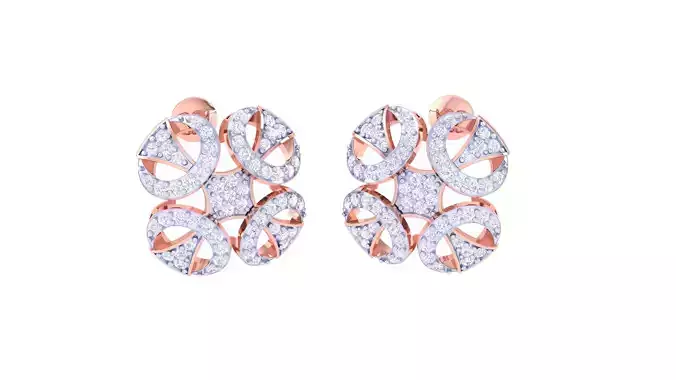 Women Earring 3dm STL OBJ FBX Renders Details