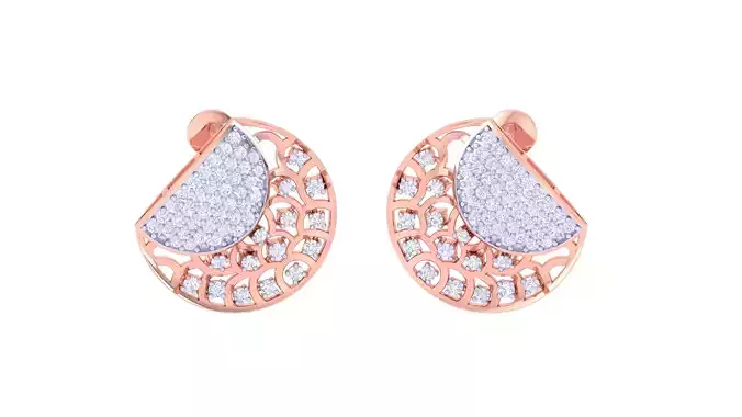 Women Earring 3dm STL OBJ FBX Renders Details