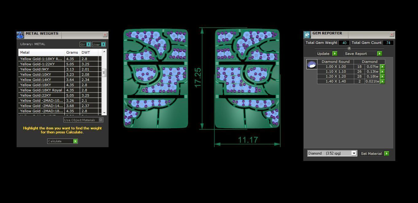 Women Earring 3dm STL OBJ FBX Renders Details 3D print model_4