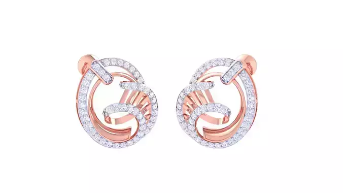Women Earring 3dm STL OBJ FBX Renders Details 3D print model Women Earring 3dm STL OBJ FBX Renders Details 3D print model