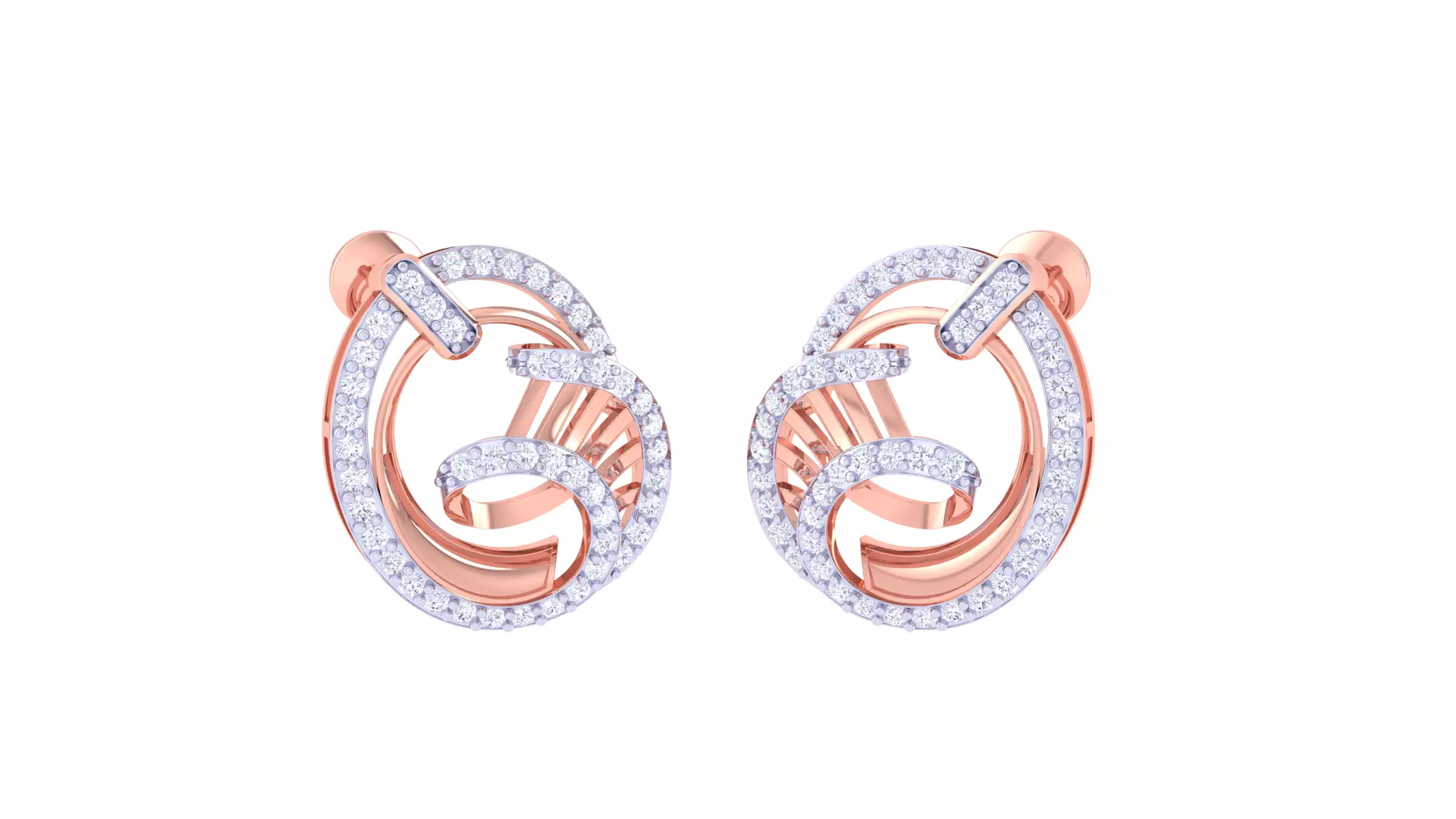 Women Earring 3dm STL OBJ FBX Renders Details 3D print model_0