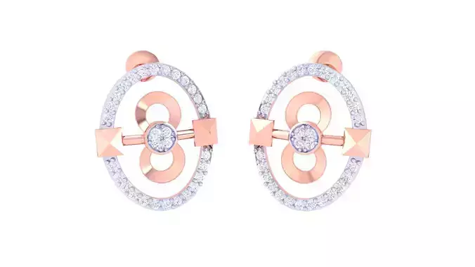 Women Earring 3dm STL OBJ FBX Renders Details 3D print model