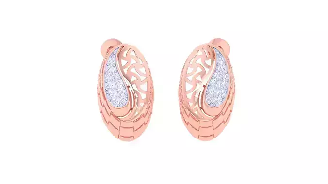 Women Earring 3dm STL OBJ FBX Renders Details 3D print model