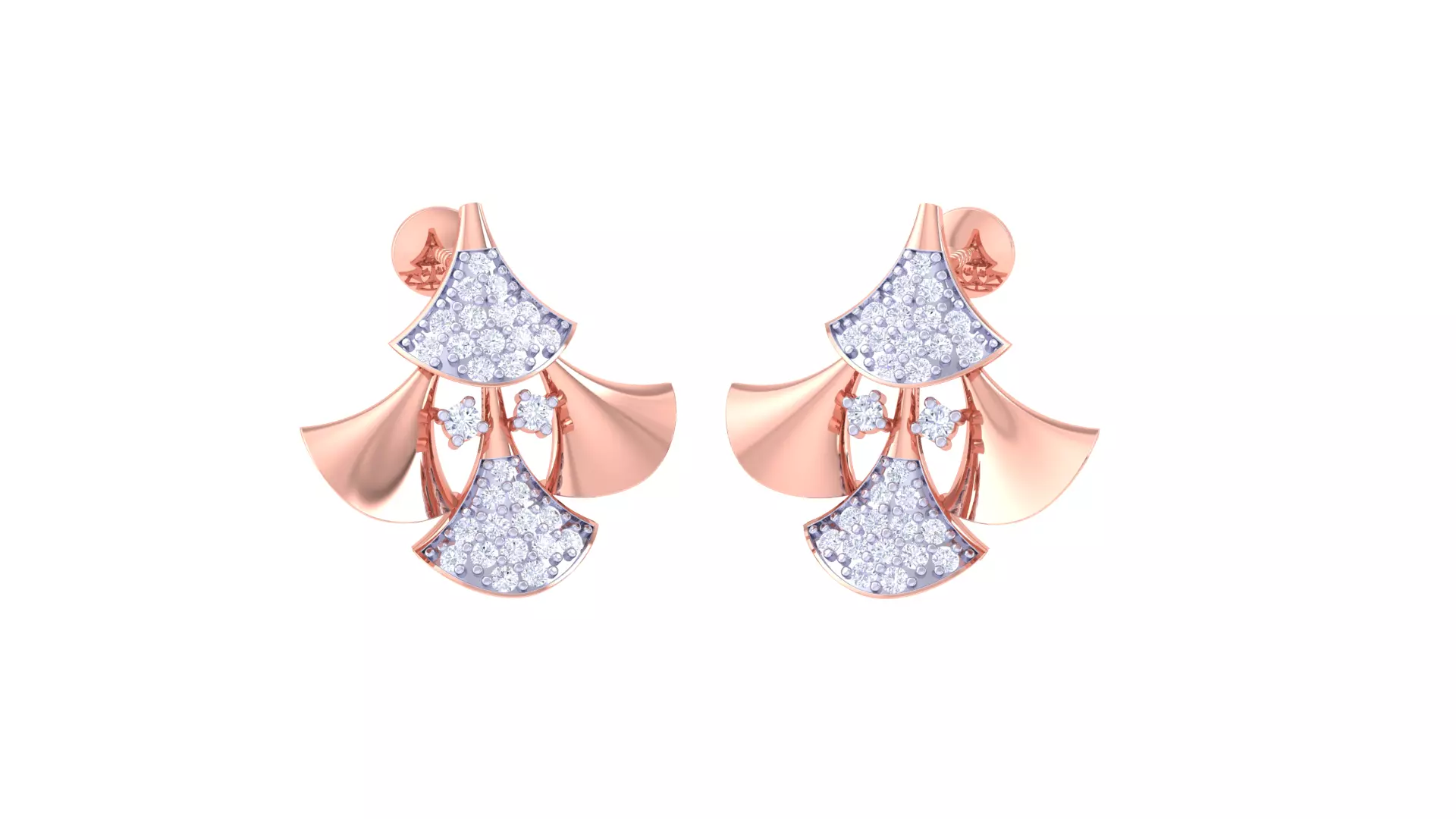 Women Earring 3dm STL OBJ FBX Renders Details 3D print model_0
