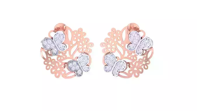 Women Earring 3dm STL OBJ FBX Renders Details
