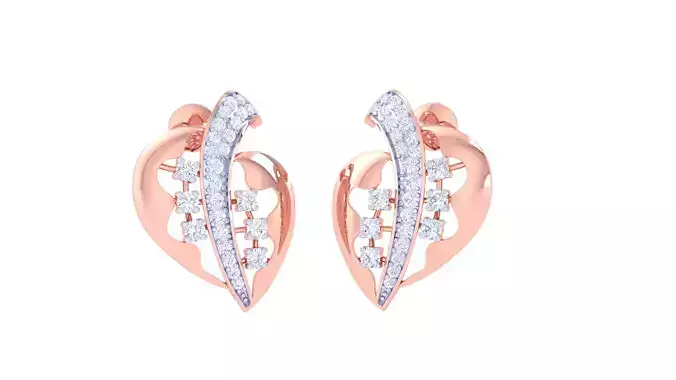 Women Earring 3dm STL OBJ FBX Renders Details 3D print model