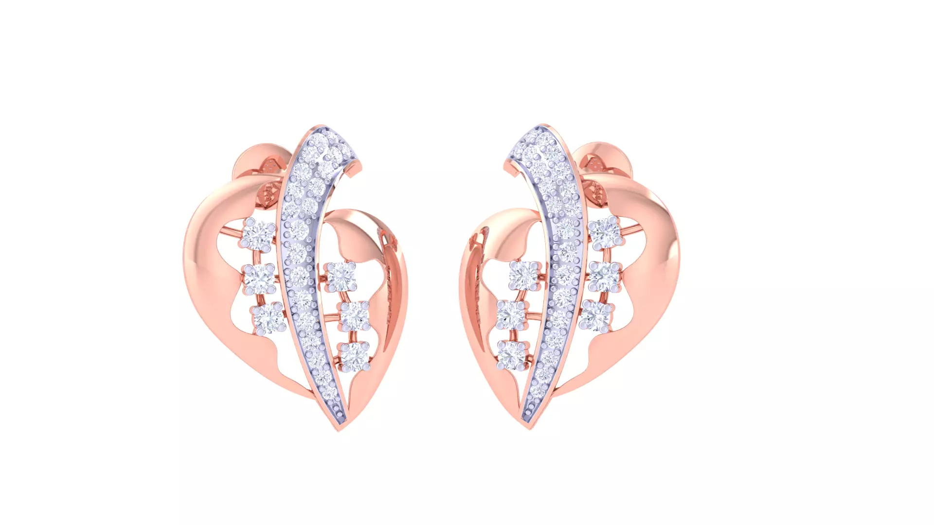 Women Earring 3dm STL OBJ FBX Renders Details 3D print model_0