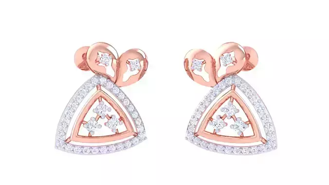 Women Earring 3dm STL OBJ FBX Renders Details 3D print model