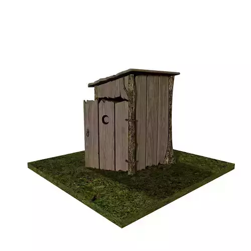 Toilet from Shrek Low-poly 3D model