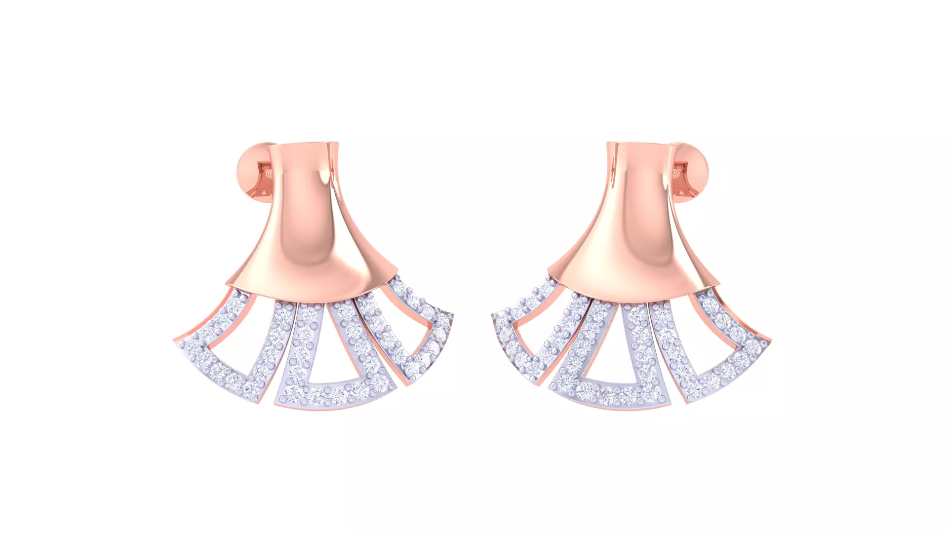 Women Earring 3dm STL OBJ FBX Renders Details 3D print model_0