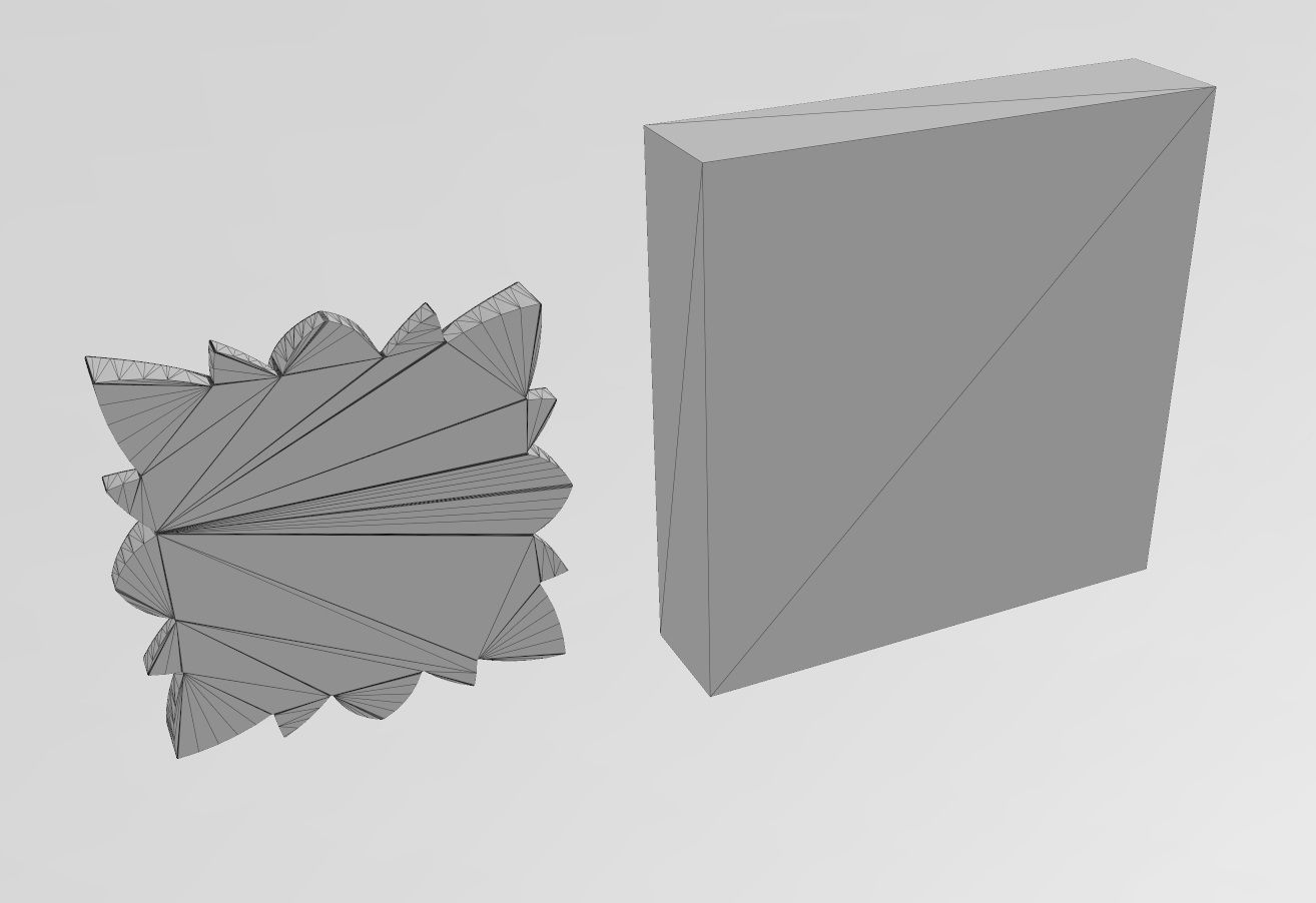 Flower relief rosette and mold 3D print model_11